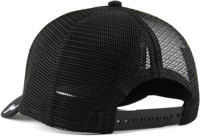 Bexxwell Trucker Cap schwarz mit Kreuz-Stickerei (optimale Passform, Kappe, Black, Truckercap, Cross
