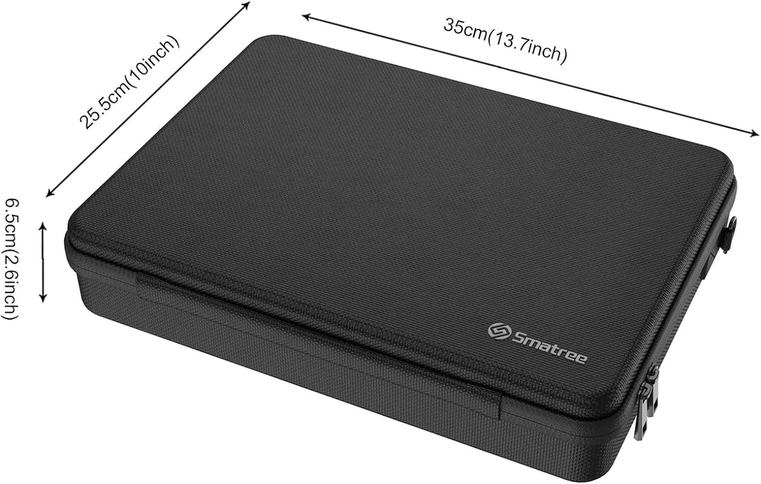 Smatree 13 Zoll Hartschalen Laptoptasche Kompatibel mit Samsung Galaxy book3 360 13.3 Zoll - Schwarz