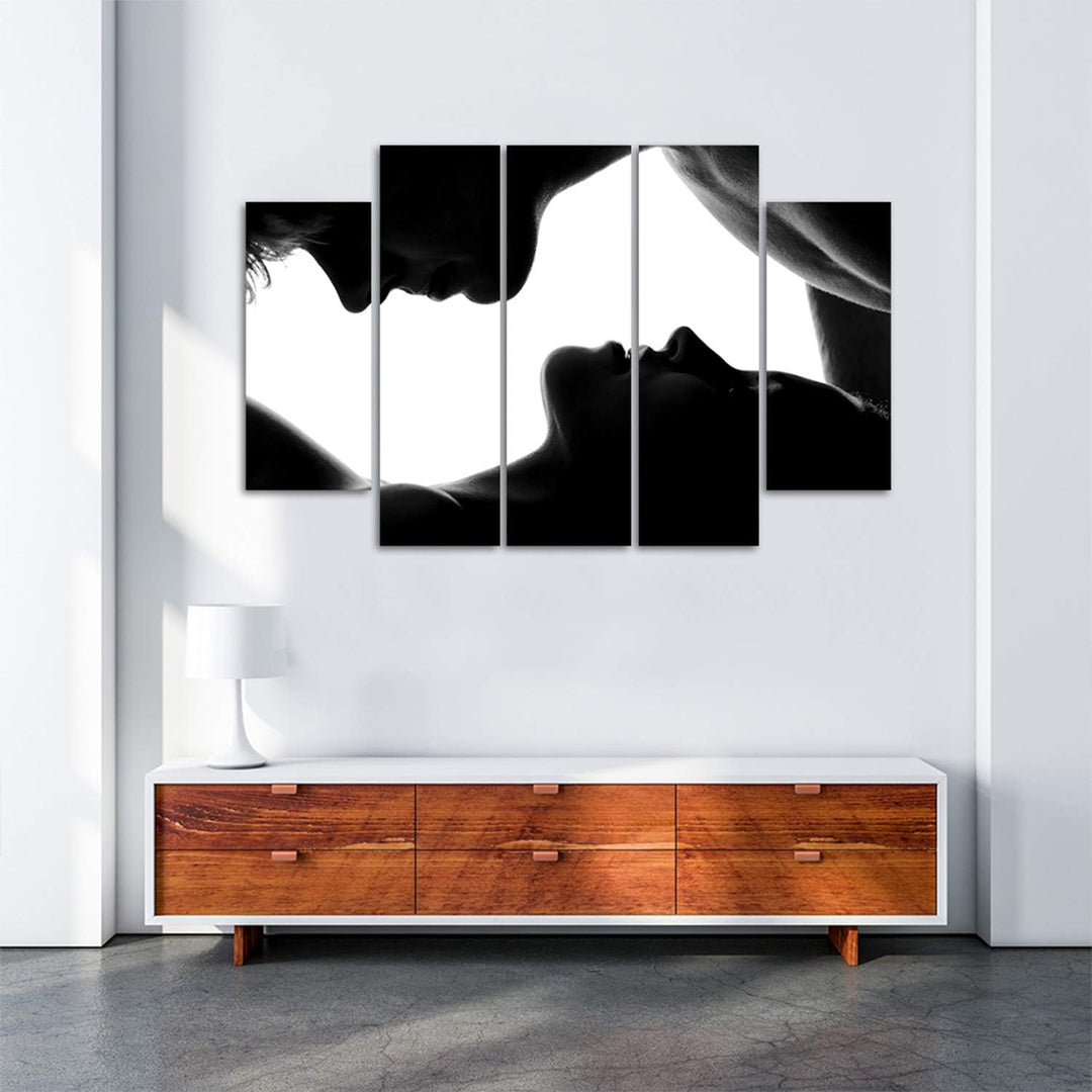 Feeby Frames, Leinwandbild, Bilder, Wand Bild - 5 Teile - Wandbilder, Kunstdruck XXL, Typ B, 300x140