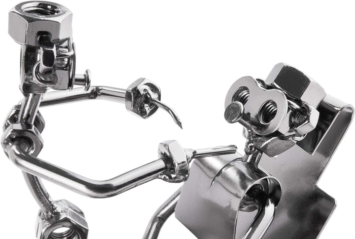 BRUBAKER Schraubenmännchen Zahnarzt - Handarbeit Eisenfigur Metallmännchen - Metallfigur Geschenk fü