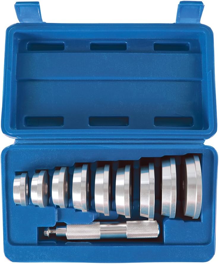 Silverline 486869 Lagertreiber, Silber, 40–81 mm, 10 - Teilig Satz