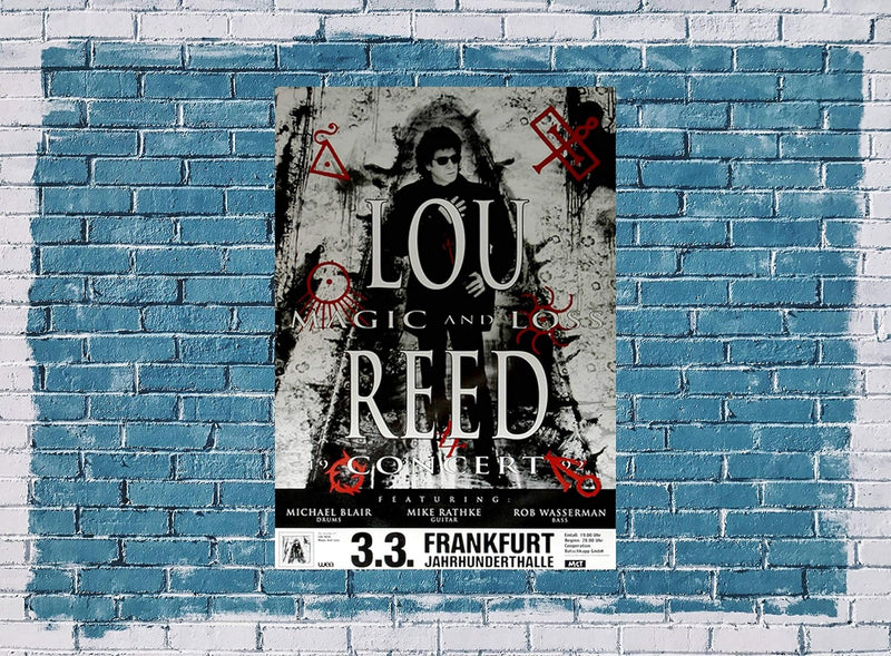 Lou Reed - Magic and Loss, Frankfurt 1992 » Konzertplakat/Premium Poster | Live Konzert Veranstaltun