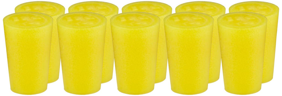neoLab 2-4252 Silikon-Schwammstopfen 25 x 13 x 17,5 mm, Gelb (10-er Pack)
