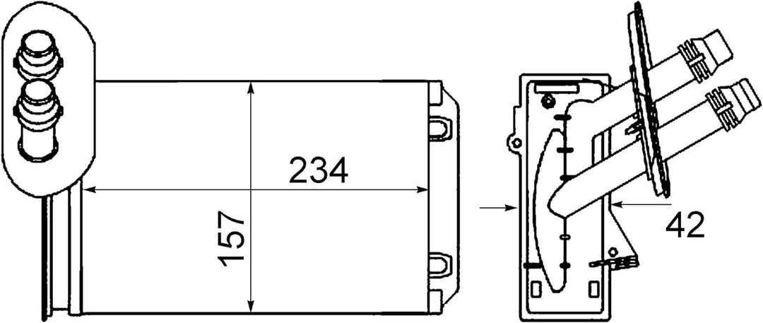 MAHLE AH 20 000S Innenraum-Wärmetauscher BEHR