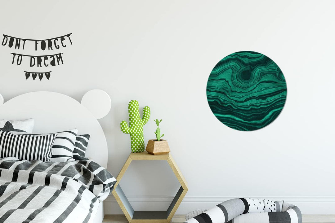 MuchoWow Wandbild Rund Wanddeko Deko Wohnzimmer Bilder 30x30 cm Achat - Edelsteine - Geode, 30x30 cm