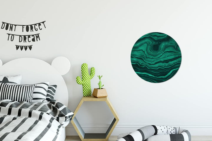 MuchoWow Wandbild Rund Wanddeko Deko Wohnzimmer Bilder 30x30 cm Achat - Edelsteine - Geode, 30x30 cm