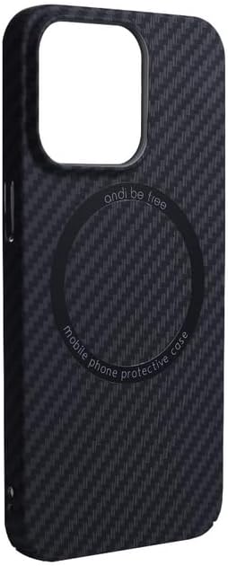 andi be free Handyhülle iPhone 14 Pro Max | Carbon Phone Case Qi-kompatibel | iPhone-Hülle für kabel