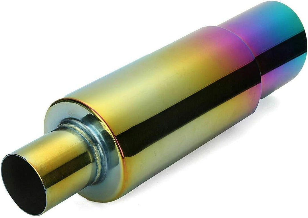 Riloer Edelstahl Rennwagen Auspuff Schalldämpfer Endrohr Heck Heck Gerade Finish