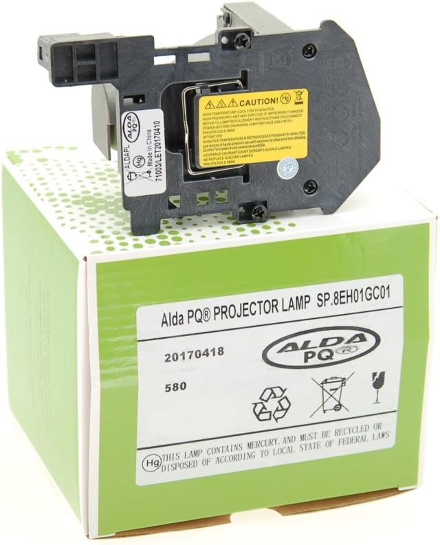 Alda PQ-Premium, Beamerlampe/Ersatzlampe kompatibel mit SP.8EH01GC01, BL-FU185A für OPTOMA ES526 OPT