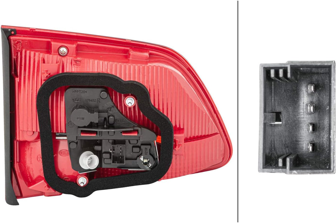 HELLA 2TZ 010 469-101 Heckleuchte - Glühlampe - weiss/rot - innerer Teil - rechts - für u.a. VW Tour