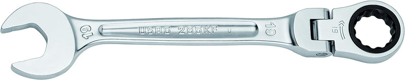 USAG U02856158 - 285 KF/DS8 - Set mit 8 Ratschenkombischlüsseln mit Gelenkknarre 8 Teile Halter, 8 T