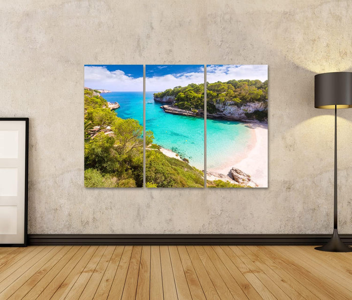 islandburner Bild auf Leinwand Mallorca Cala Llombards Santanyi Strand In Mallorca Balearen Spanien