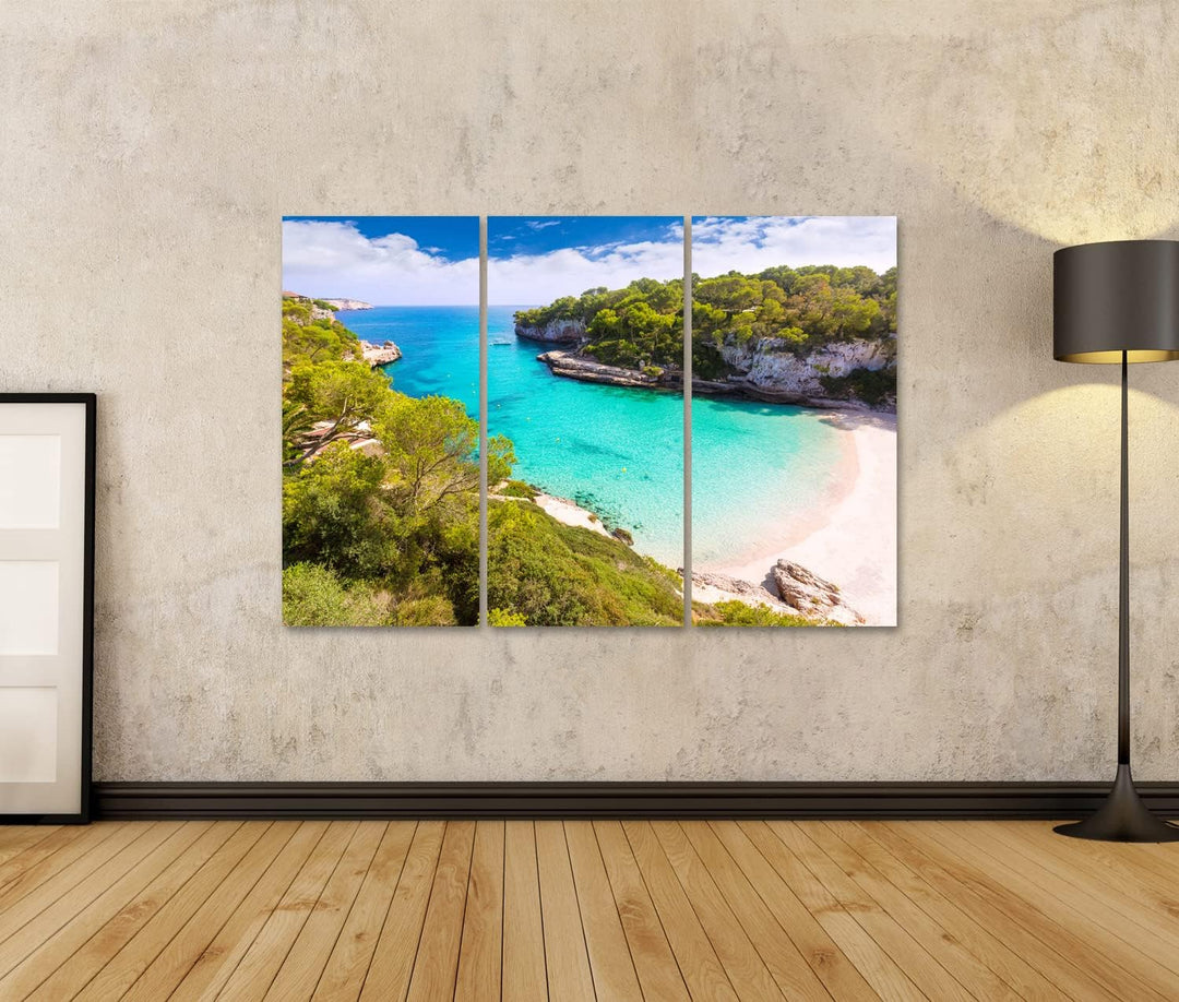 islandburner Bild auf Leinwand Mallorca Cala Llombards Santanyi Strand In Mallorca Balearen Spanien