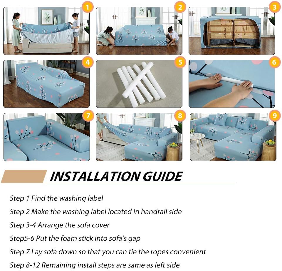 PETCUTE Sofabezüge Stretch Sofaschutz elastisch L-Form Sofa bezug ecksofa Sofabezug Sofaüberwürfe fü