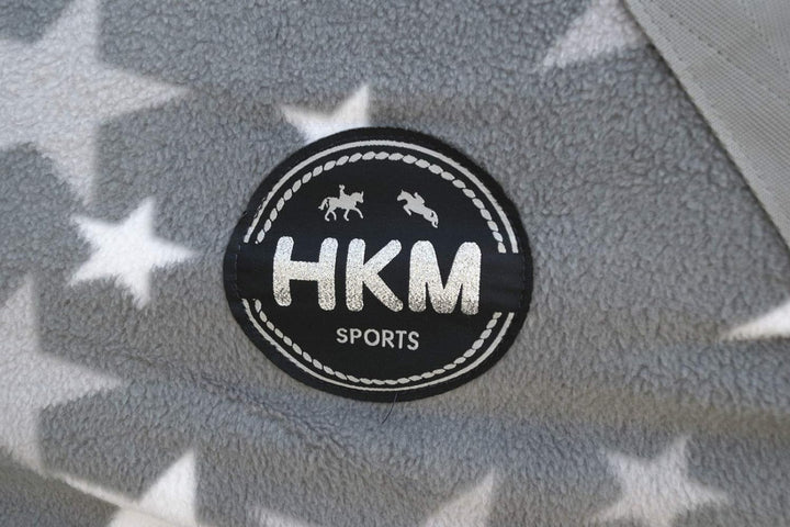 HKM Abschwitzdecke -Stars-, Rückenlänge 125 cm, grau, 125