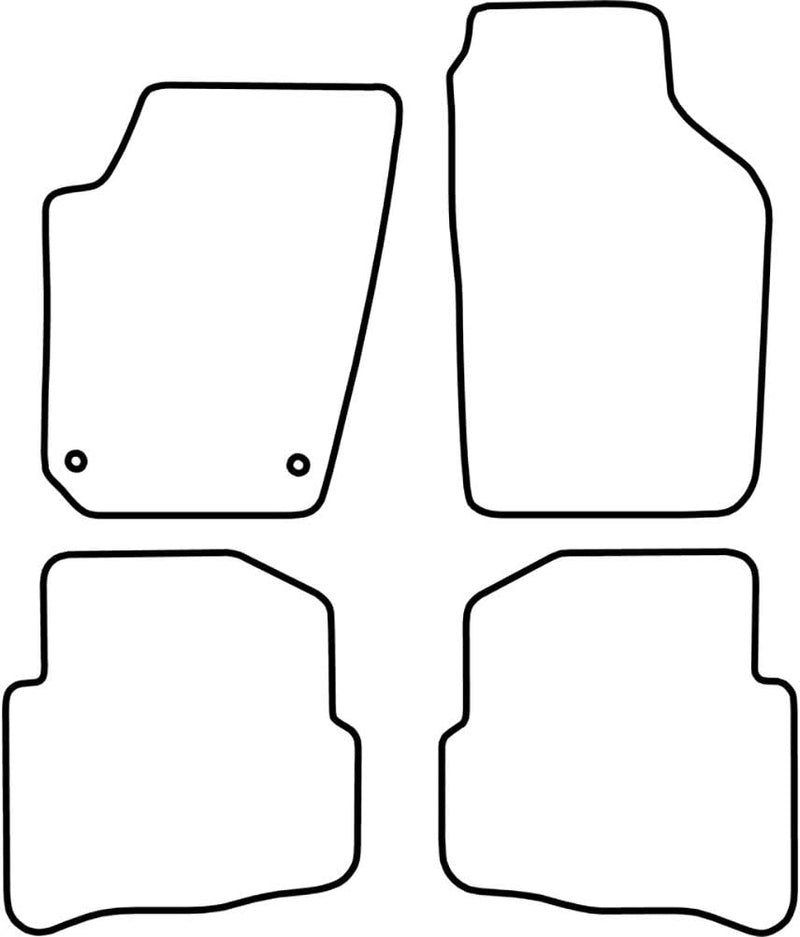 AUTO-STYLE Autoteppiche kompatibel mit Seat Ibiza 2004-2008 / Cordoba 2004-2009