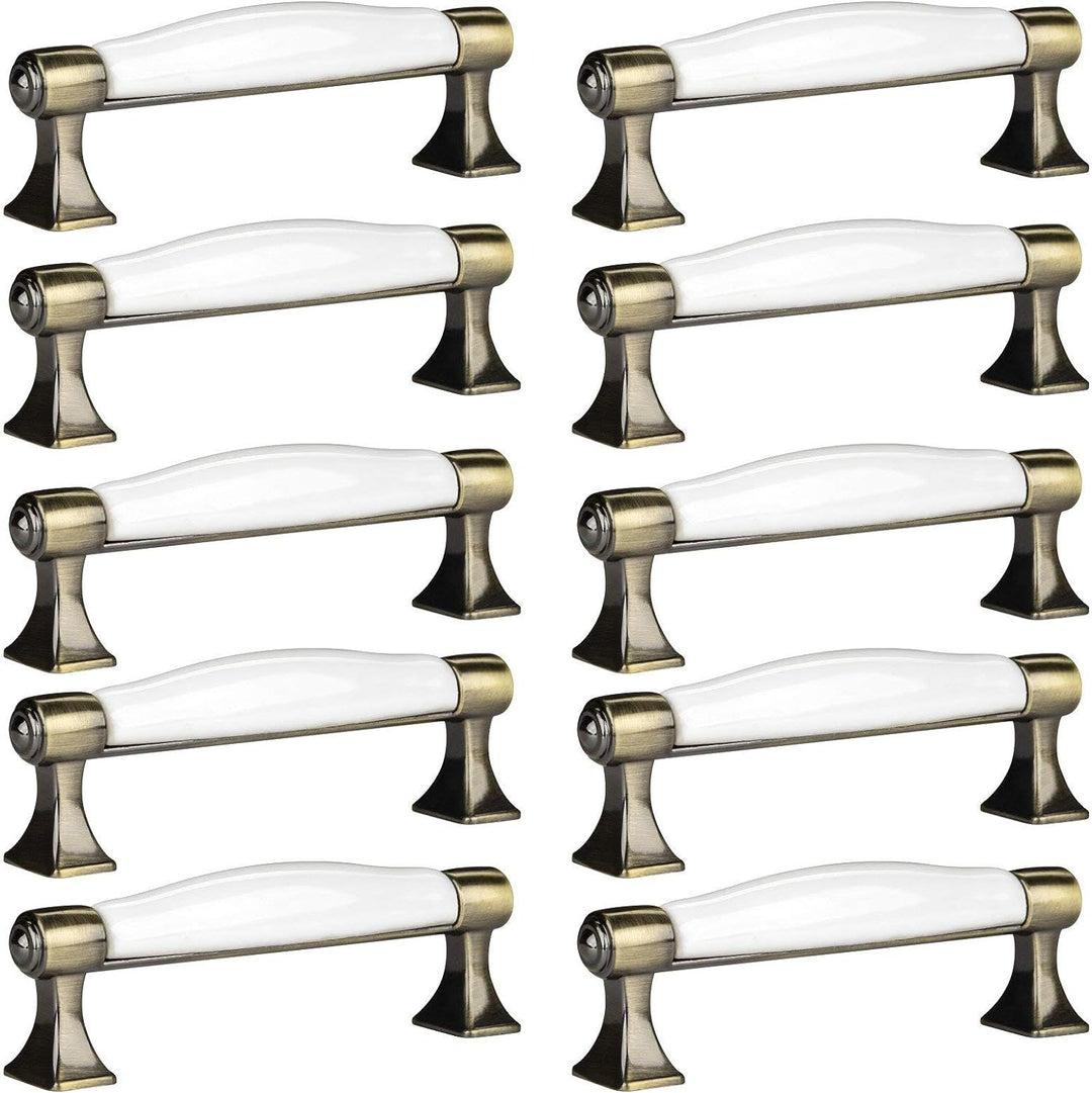 SO-TECH® 10er SET Schrankgriff MARIE Stilgriffe Altmessingoptik BA 96 mm 10x Altmessingoptik - BA 96