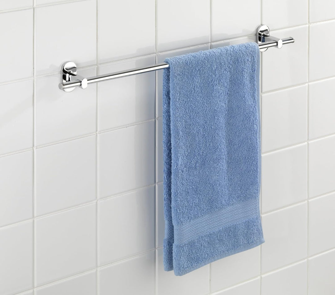 WENKO Power-Loc® Badetuchstange Uno Puerto Rico - Handtuchstange, Befestigen ohne bohren, Zinkdruckg