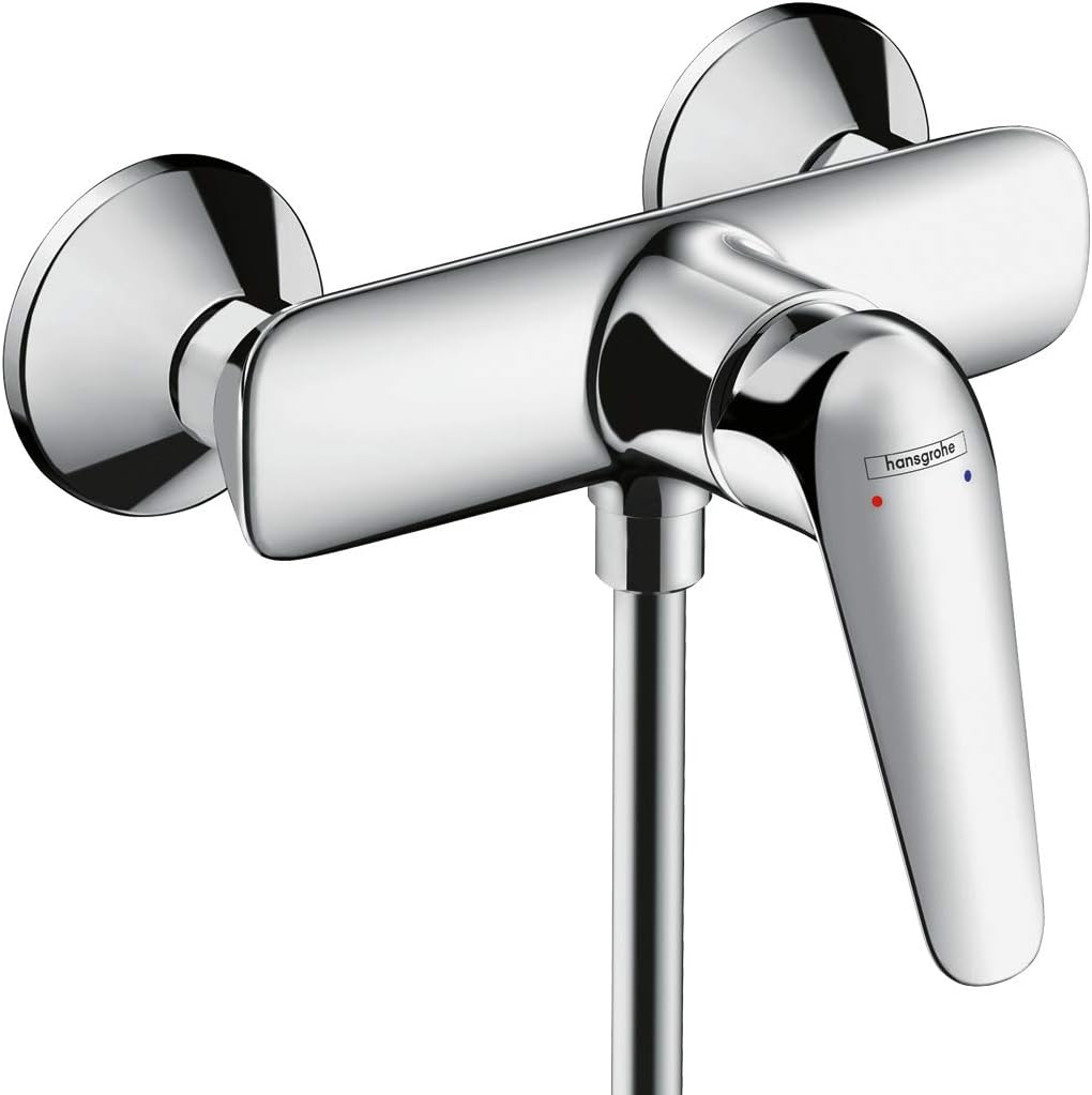 hansgrohe Duscharmatur Novus (Aufputz Duschmischer, für 1 Funktion) Chrom Aufputz Brause normaler Gr