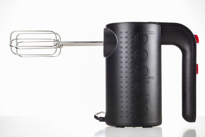 Bodum BISTRO Elektrischer Handmixer (Spülmaschinengeeignetes Edelstahlzubehör, 5-Geschwindigkeitsstu