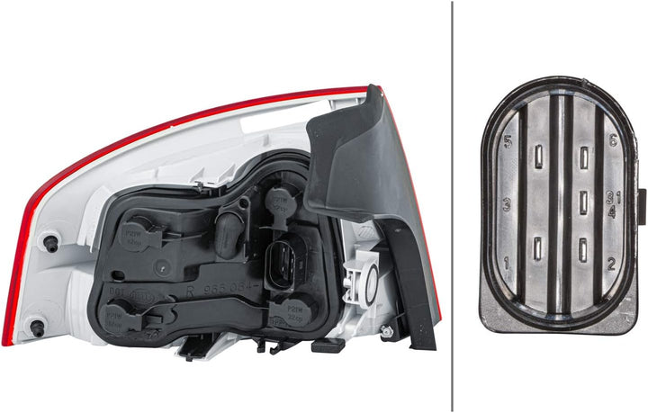 HELLA 2VP 965 037-061 Heckleuchte - Glühlampe - äusserer Teil - rechts - für u.a. Audi A4 (8Ec, B7)