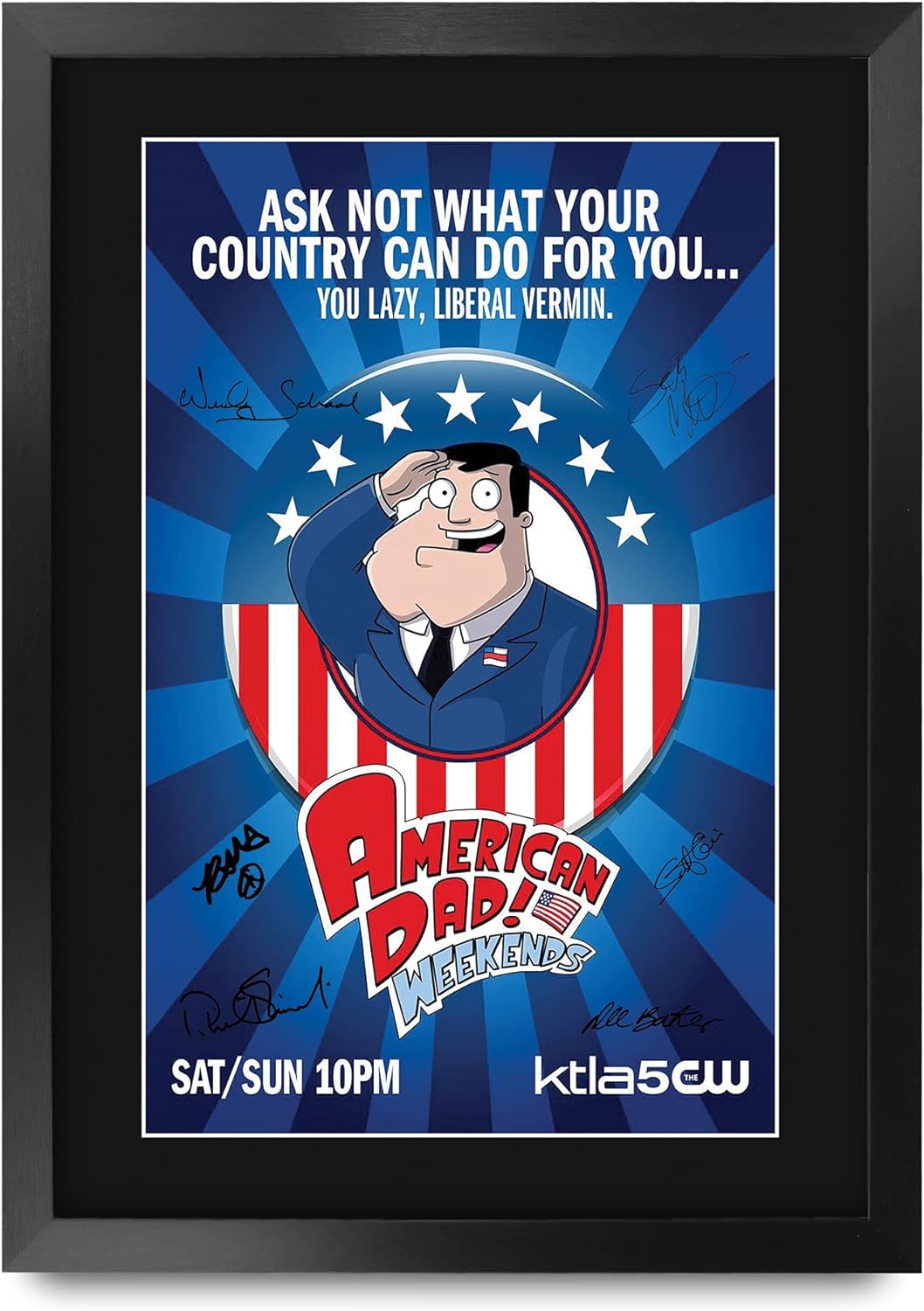 HWC Trading A3 FR American Dad Seth MacFarlane Geschenke gedruckt Autogramm Bild für TV-Fanartikel F