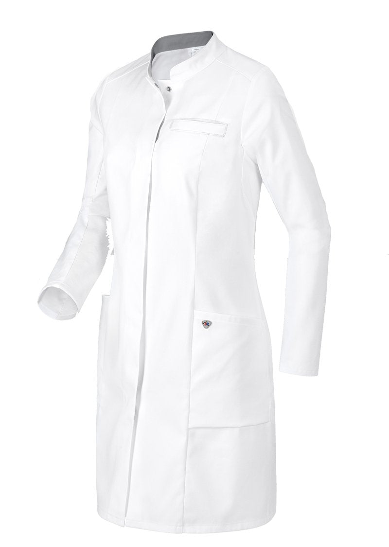 BP 1746-684-21-40n Arztkittel für Frauen, Langarm mit Stretcheinsätzen, 200,00 g/m² Stoffmischung mi