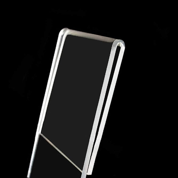 TUKA [10x] Anzeige-Ständer A5 Plakataufsteller im Querformat, Tischaufsteller L-Ständer, Prospektstä