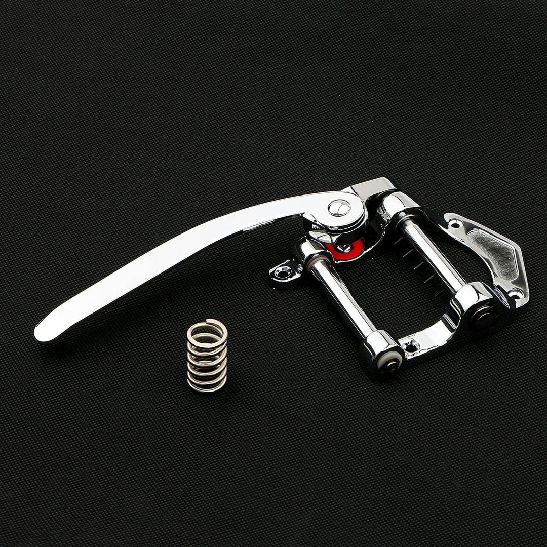 Pxyelec Gitarre Vibrato Saitenhalter Tremolo, Flat Top Body Tremolo Einheit Vibrato Bridge für Tele,
