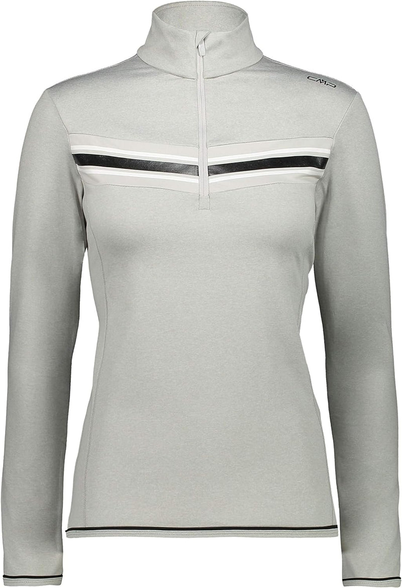 CMP Damen Pile Da Sci Elasticizzato Long Sleeve Shirt 50 Kreide Mel., 50 Kreide Mel.