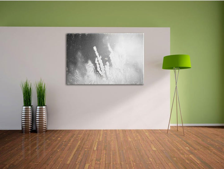 Pixxprint Gräser im Sonnenuntergang als Leinwandbild/Grösse: 100x70 cm/Wandbild/Kunstdruck/fertig be