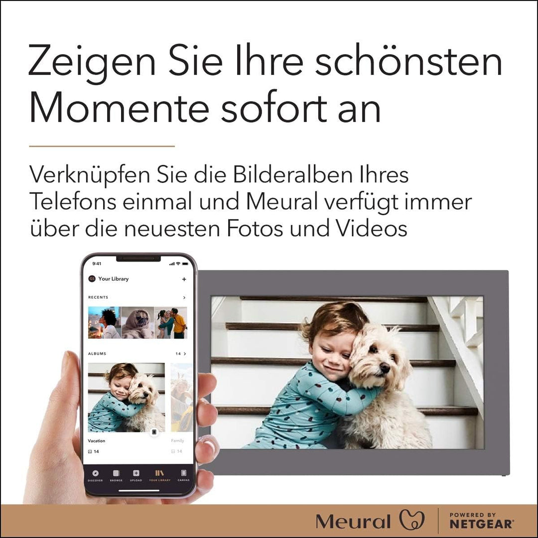 MEURAL MC315 Digitaler Bilderrahmen 15 Zoll (private Fotofreigabe und NFT Crypto Art, elektronischer