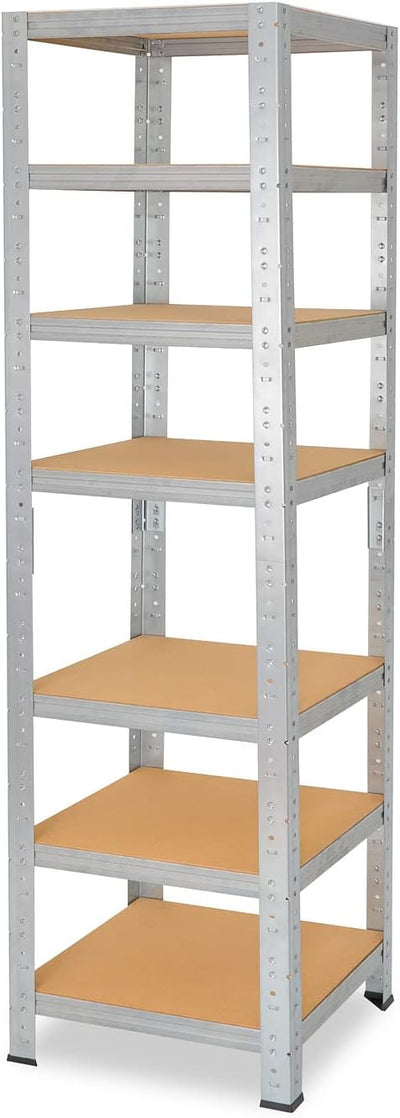 shelfplaza® 200x40x40cm Home Schwerlastregal verzinkt/Metallregal mit 7 Böden/Kellerregal Metall, Ga
