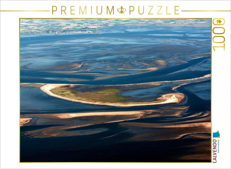 CALVENDO Puzzle Trischen, im Hintergrund Büsum 1000 Teile Lege-Grösse 64 x 48 cm Foto-Puzzle Bild vo