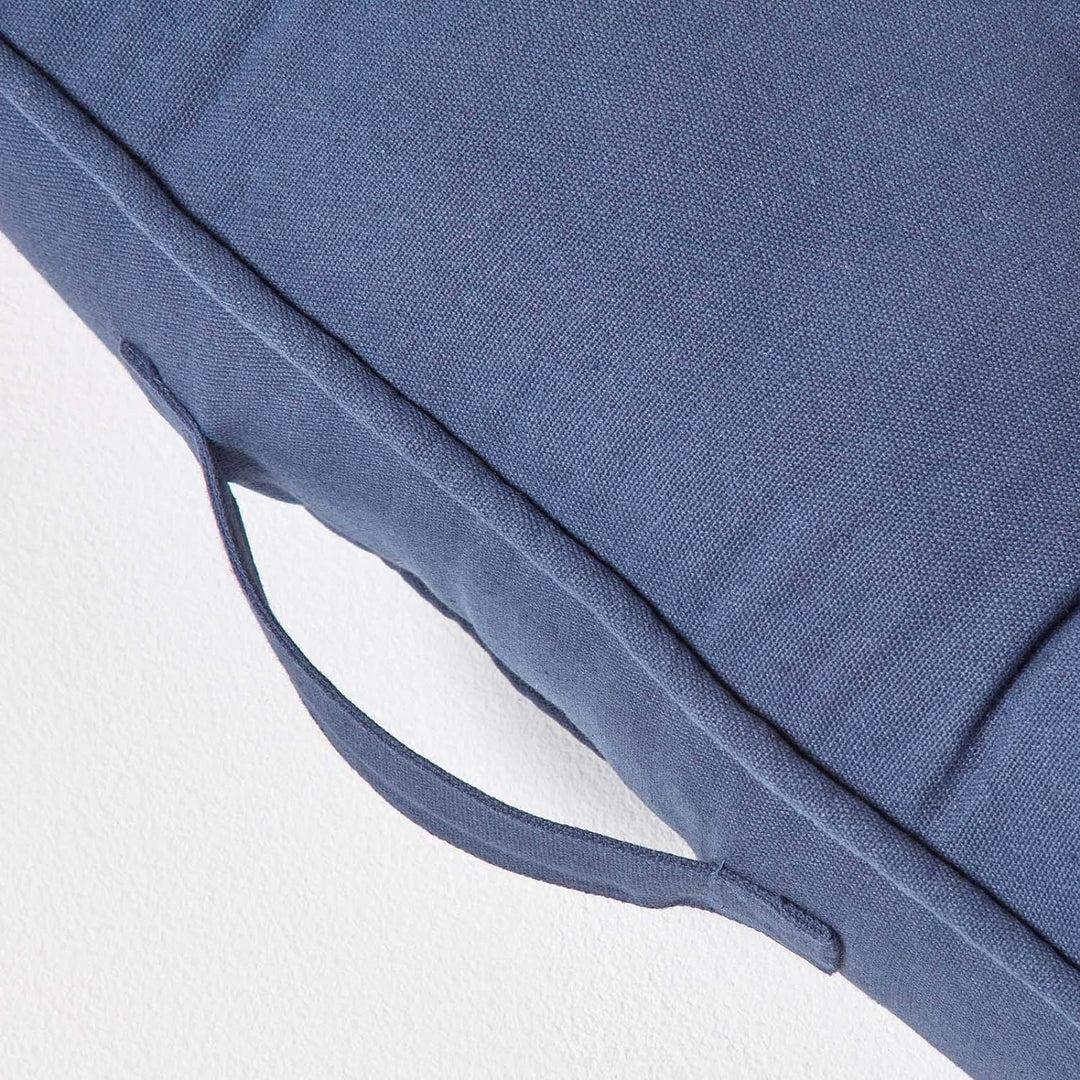 Homescapes Langes Sitzkissen dunkelblau 100x48 cm, Dicke Sofa-Auflage gepolstert, Sitzauflage Sofa m