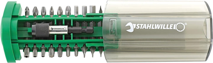 STAHLWILLE 1202 | Bit Set 21-tlg. für Akkuschrauber oder Bohrmaschinen | 1/4" Schnellwechsel-Bithalt