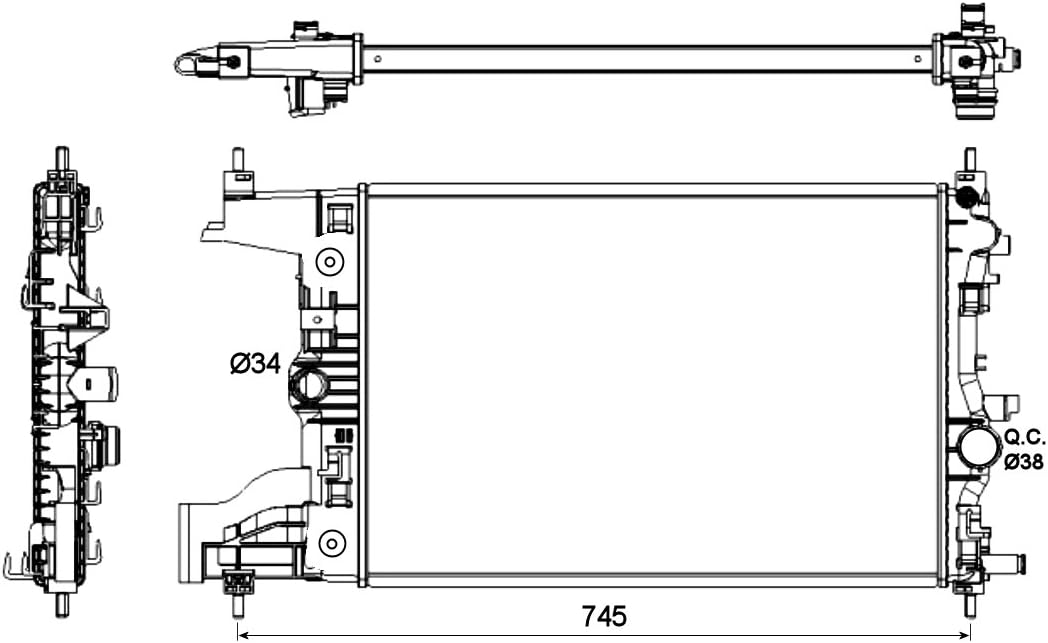 NRF 53143 Kühler, Motorkühlung