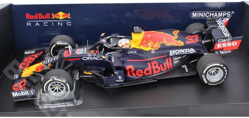 Minichamps 110210833 1:18 Red Bull Racing Honda RB16B-Max Verstappen-Winner French GP 2021 Collectib