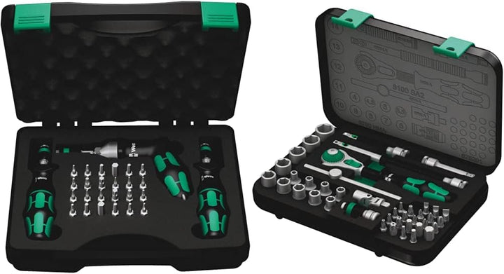 Wera 7440/41/42 Kraftform Drehmomentschraubendreher-Satz, 27-teilig, 05074739001 & 8100 SA 2 Zyklop