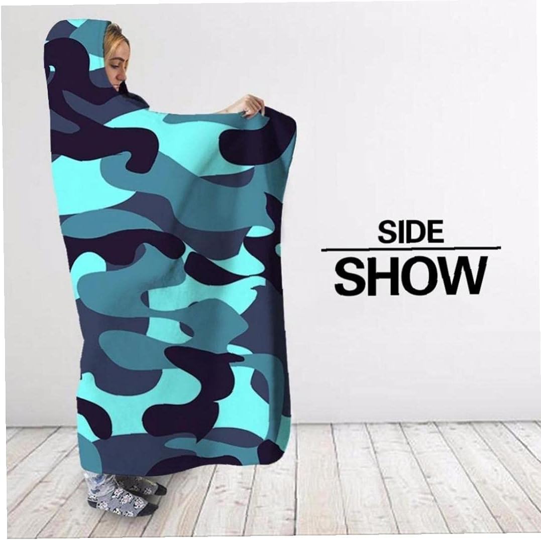 Wearable Kapuze Decke Plüsch Wrap weiche warme Fleece Decke Umhang Cozy für Couch-Bett Home Reise