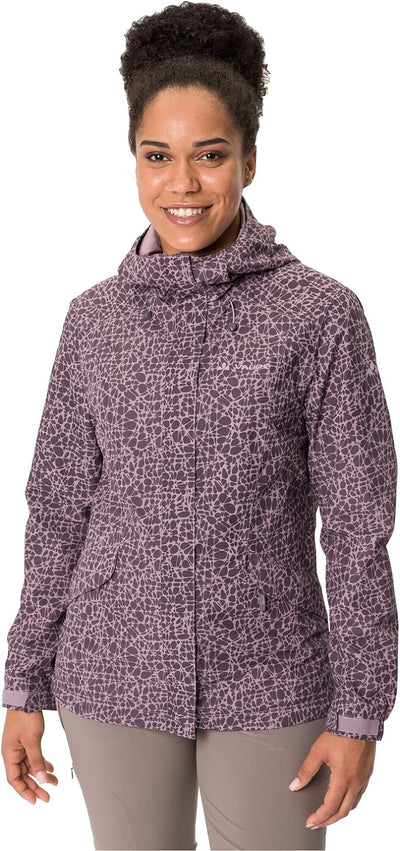 VAUDE Damen Women's Rosemoor Aop Jacket Jacke 38 blackberry, 38 blackberry