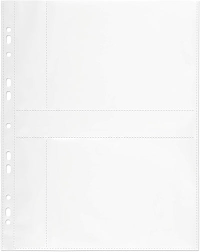 mashpaper Fotohüllen weiss 100 Stück 13x18cm Querformat für 2x2 Fotos 75644 13 x 18 cm, weiss, 100 H