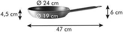 Tescoma 606824 Bratpfanne, grau 47 x 24.8 x 6.2 cm, 47 x 24.8 x 6.2 cm