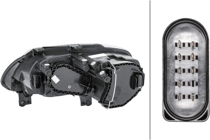 HELLA 1EE 010 203-021 Halogen-Hauptscheinwerfer - rechts - für u.a. VW Touran (1T1, 1T2), Rechts