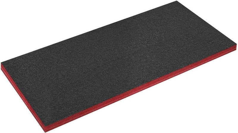 Sealey SF50R Easy Peel Schaumstoff, 1200 x 550 x 50 mm, Rot/Schwarz 50 mm Rot, 50 mm Rot