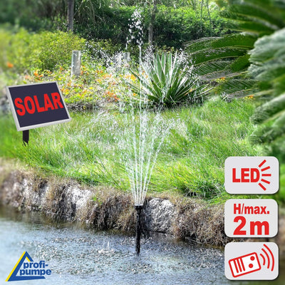 SOLAR TEICHPUMPE Oasis 801R Solar-Teichpumpen-Set für Garten und TEICH SPRINGBRUNNEN
