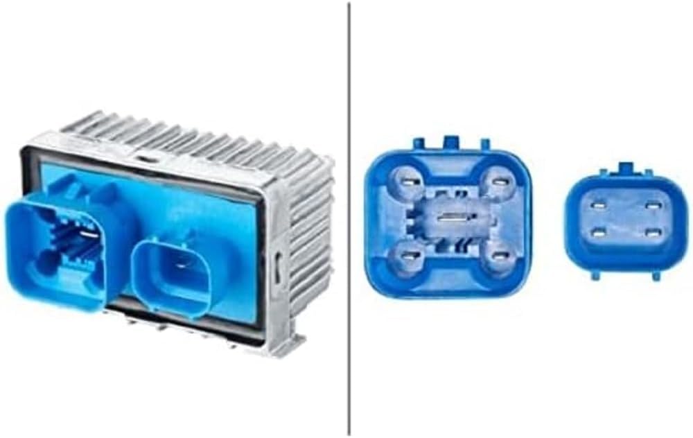 HELLA 4RV 008 188-651 Steuergerät, Glühzeit - 12V - 9-polig - nachglühfähig - Zylinderanzahl: 4