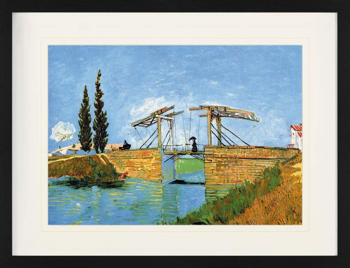 1art1 Vincent Van Gogh Poster Die Brücke Von Langlois Bei Arles Und Dame Mit Regenschirm, 1888 Gerah