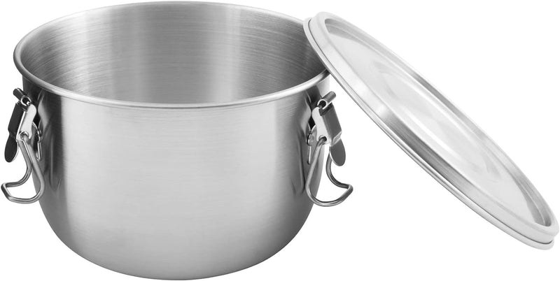 Tatonka Edelstahldose Foodcontainer 1 L - Essensbehälter mit Deckel, Clip-Verschlüssen und 1000 ml V