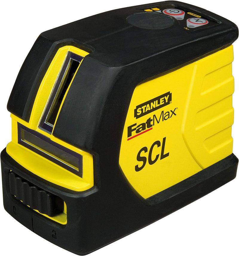 Stanley FatMax Linienlaser SCL, Arbeitsbereich (10 m, magnetgedämpftes Pedal, horizontale/vertikale